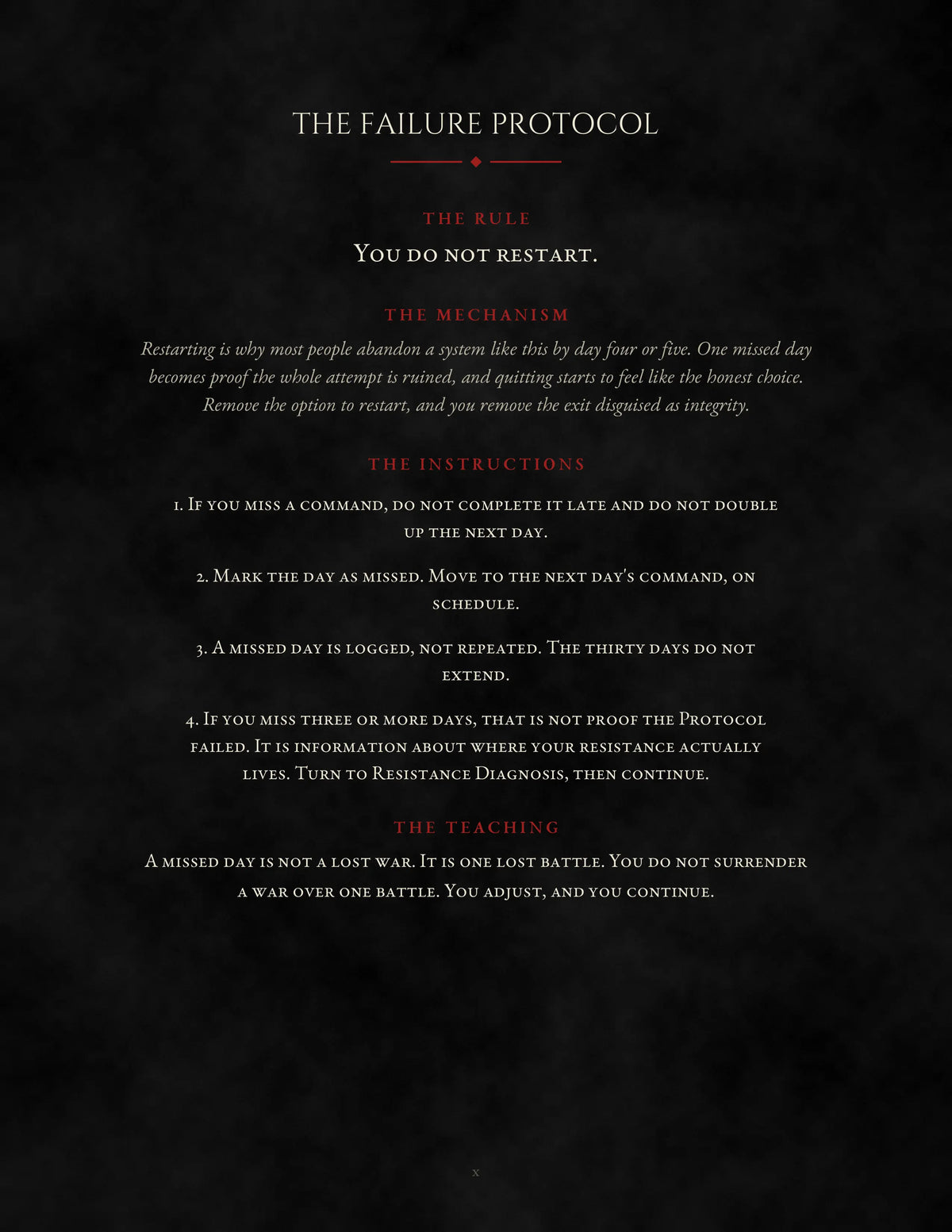 THE WAR PROTOCOL